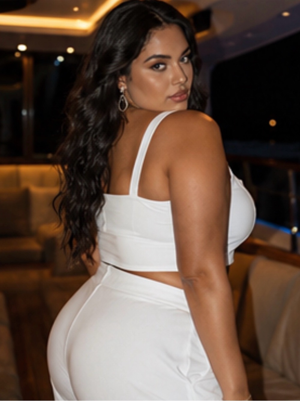 White Two-Piece Resort Set | Size 2XL | Like New
